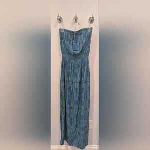 Calypso St. Barth Blue Strapless Sundress